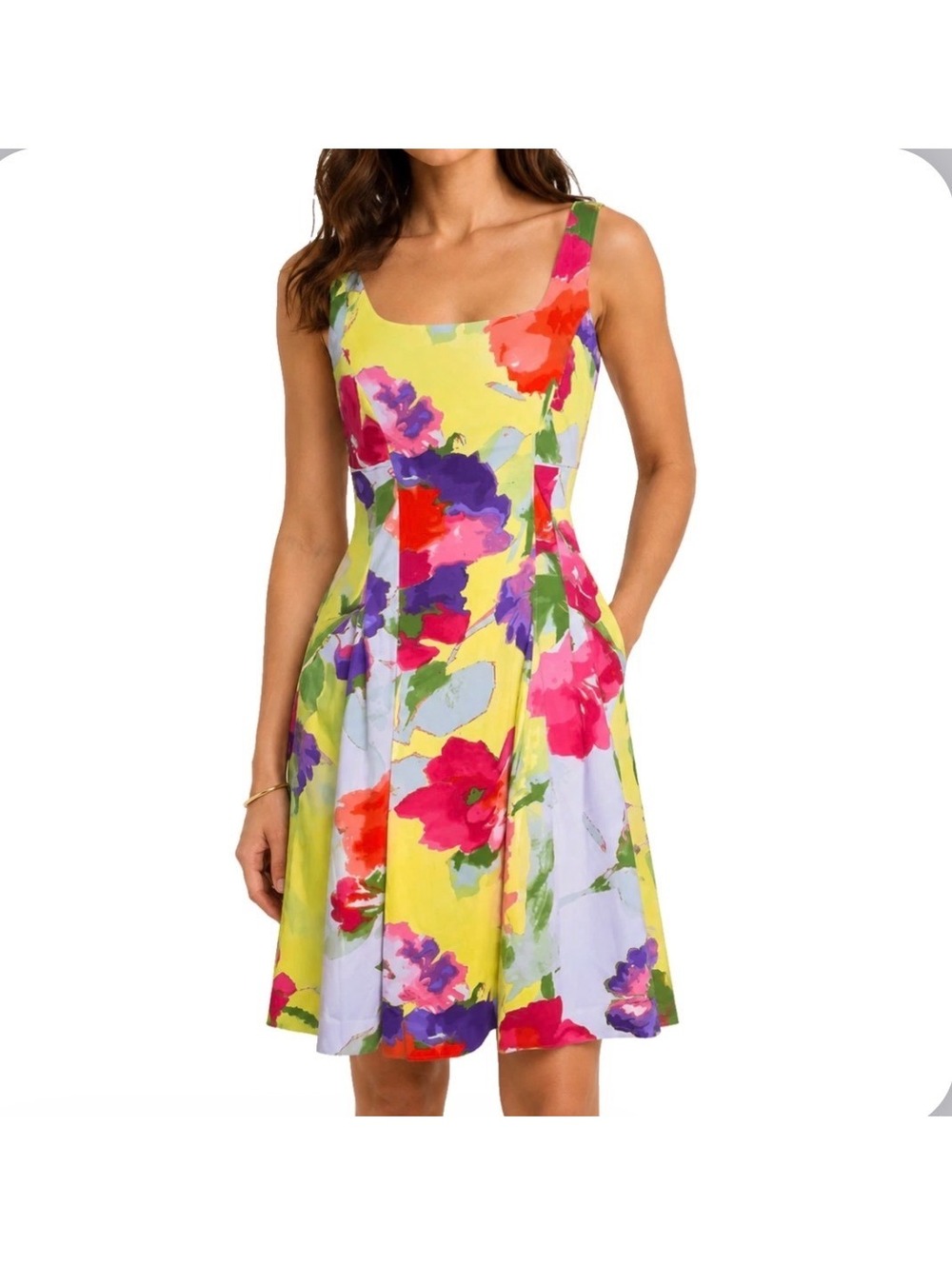 NWT Lauren Ralph Lauren Floral Fit & Flare Dress Size 24W - Wedding